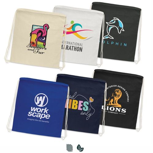 Cotton Drawstring Backpack