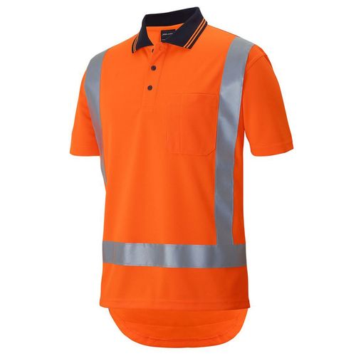 JB's Hi Vis (D+N) SS Non Cuff TTMC-W17 Traditional Polo