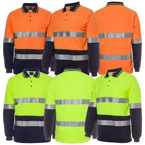 JB's Hi Vis LS (D+N) Traditional Polo