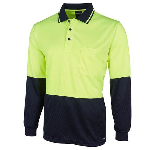 JB's Hi Vis LS Jacquard Polo