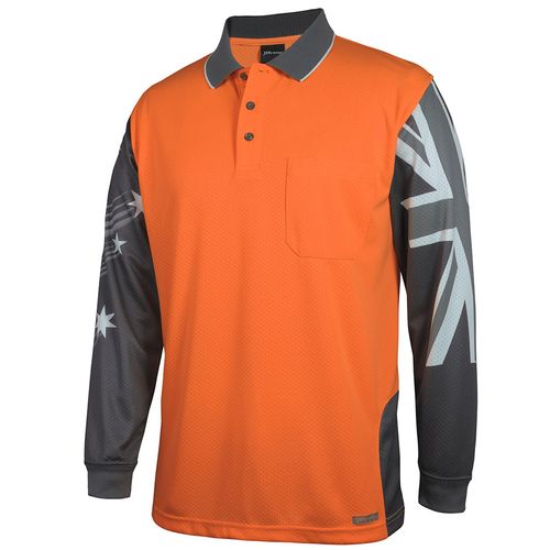 JB's Hi Vis LS Southern Cross Polo
