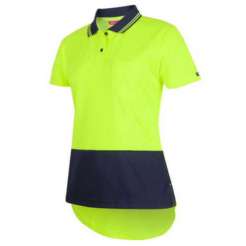 JB's Ladies Hi Vis Drop Tail Polo