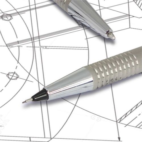LAMY Logo Pencil - Brushed Steel