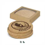 Oakridge Cork Coaster Round Set of 4