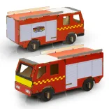 BRANDCRAFT Fire Truck Wooden Model