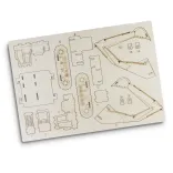 BRANDCRAFT Excavator Wooden Model