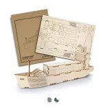 BRANDCRAFT Cargo Ship Wooden Model
