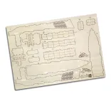 BRANDCRAFT Cargo Ship Wooden Model