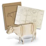 BRANDCRAFT Cow Wooden Model