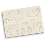 BRANDCRAFT Sheep Wooden Model