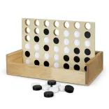 NATURA Quattro Wooden Four-in-a-Row Game