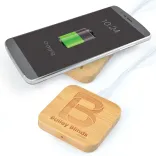 Arc Square Bamboo Wireless Charger - Arc Square Bamboo Wireless Charger