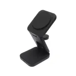 Spartan 3-in-1 Wireless Charger - Side Profile Black