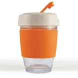 Vienna Eco Coffee Cup / Silicone Band - Orange