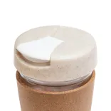Vienna Eco Coffee Cup /  Cork Band - Lid Closed 2