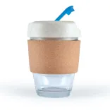 Vienna Eco Coffee Cup /  Cork Band - Light Blue