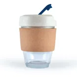 Vienna Eco Coffee Cup /  Cork Band - Navy Blue