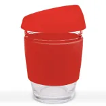 Vienna Coffee Cup / Silicone Lid  - Red