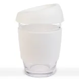 Vienna Coffee Cup / Silicone Lid  - White