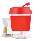 Kick Coffee Cup with Jelly Beans - Red