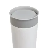 Flair Stainless Steel Coffee Cup - White Close up of Lid