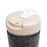 Vienna Eco Coffee Cup / RPET Band - Lid Open 2