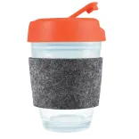 Vienna Coffee Cup / Flip Lid / RPET Band - Orange