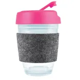 Vienna Coffee Cup / Flip Lid / RPET Band - Pink