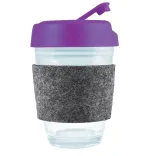 Vienna Coffee Cup / Flip Lid / RPET Band - Purple
