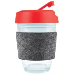 Vienna Coffee Cup / Flip Lid / RPET Band - Red
