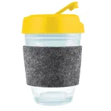 Vienna Coffee Cup / Flip Lid / RPET Band - Yellow