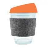 Vienna Coffee Cup / Silicone Lid / RPET Band - Orange