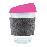 Vienna Coffee Cup / Silicone Lid / RPET Band - Pink