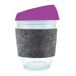 Vienna Coffee Cup / Silicone Lid / RPET Band - Purple