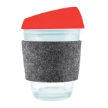 Vienna Coffee Cup / Silicone Lid / RPET Band - Red