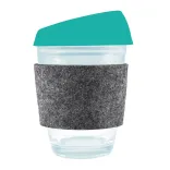 Vienna Coffee Cup / Silicone Lid / RPET Band - Teal