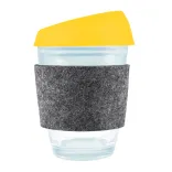 Vienna Coffee Cup / Silicone Lid / RPET Band - Yellow