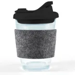 Vienna Coffee Cup / Snap Lid / RPET Band - Black