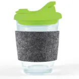 Vienna Coffee Cup / Snap Lid / RPET Band - Light Green