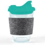 Vienna Coffee Cup / Snap Lid / RPET Band - Teal