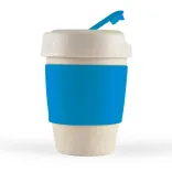 Kick Eco Coffee Cup / Silicone Band  - Light Blue