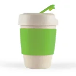 Kick Eco Coffee Cup / Silicone Band  - Light Green
