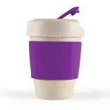 Kick Eco Coffee Cup / Silicone Band  - Purple