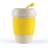 Kick Eco Coffee Cup / Silicone Band  - Yellow