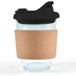 Vienna Coffee Cup / Snap Lid / Cork Band - Black