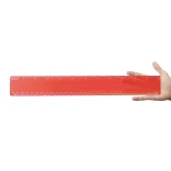 Transparent 30cm Ruler - Transparent Red