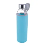 Capri Glass Bottle / Neoprene Sleeve - Light Blue