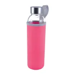 Capri Glass Bottle / Neoprene Sleeve - Pink