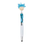 Medical Mop Top Pen / Stylus  - Light Blue