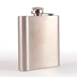 Stainless Steel Hip Flask - Back Closed